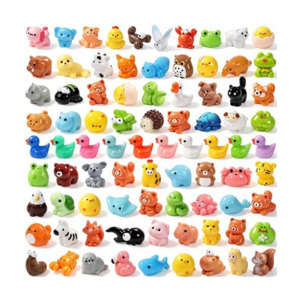DIYDEC 85pcs Mini Resin Animal Miniature Figures to HideToys