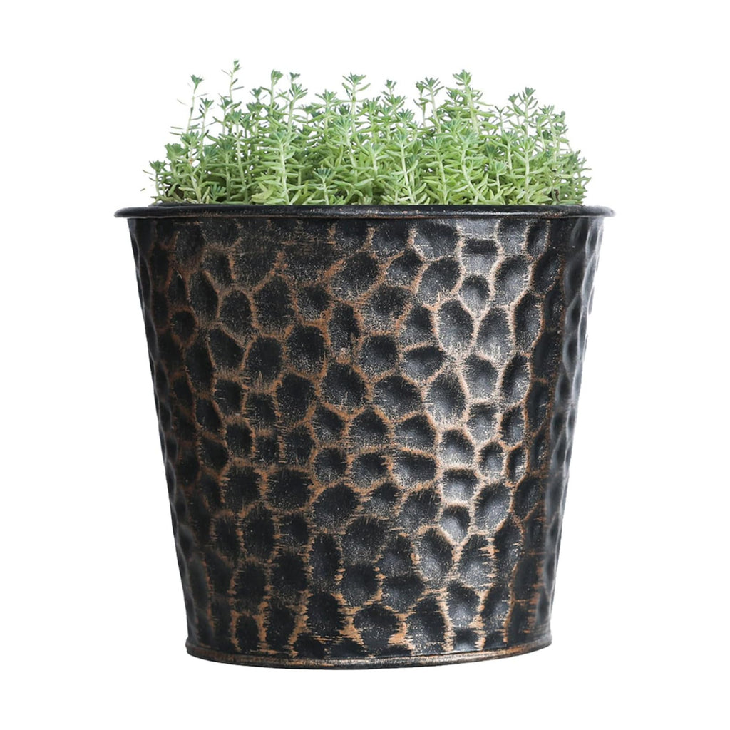 6inch Metal Copper Planter, Hammered Finish, 6 Inch, 1 Pack