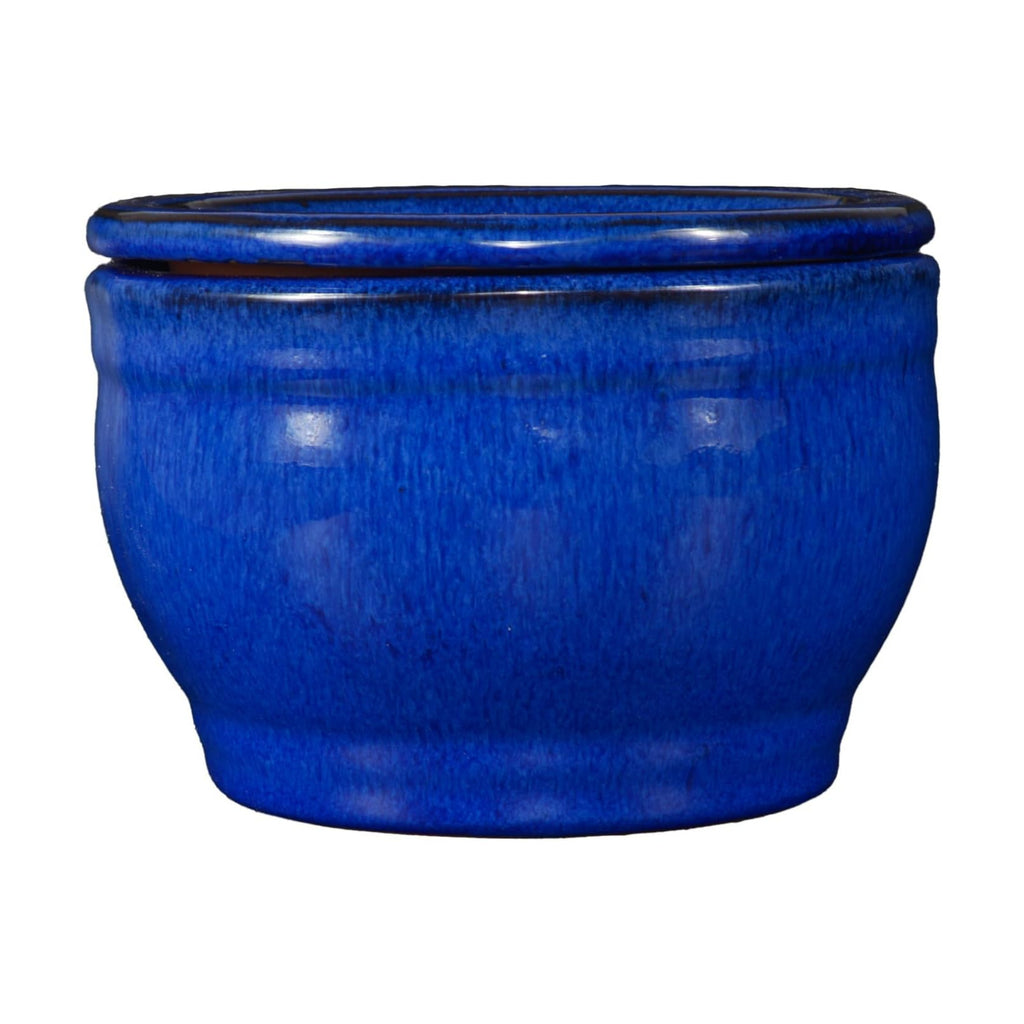 Self Watering Pot for African Violets Indoor Outdoor Plants, 6 inch, Blue | Bottom Watering, Ceramic