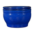 Self Watering Pot for African Violets Indoor Outdoor Plants, 6 inch, Blue | Bottom Watering, Ceramic