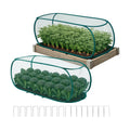 2PCS Pop Up Garden Plant Covers 47" x 18" x 16"-Collapsible Mesh Plant Covers with 30% Sunblock Shade Cloth for Raised