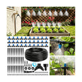 Riboud 165FT Drip Irrigation Kit, Quick-Connect Garden Watering System with 30 Adjustable Misting Nozzles for Garden