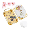 Mini Flower Press Keychain,Micro Flower Press Kits, with 20Pcs Paper-Portable Miniature Flowers Drying Press Kit, for Travel Outdoor, Presses Plant, Leaves, Micro Flowers (Style C)