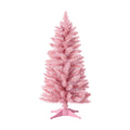 4ft Artificial Christmas Tree, Mini Xmas Pine Tree with 4-Leg Stable Plastic Base, Small Tabletop Christmas Tree for Home Office Holiday Party Indoor Decoration