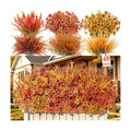 Alupssuc 48 Bundles UV Resistant Artificial Fall Flowers for Outdoors Decor