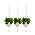 Shappy 3 Pack Boho Macrame Plant Hanger for Indoor