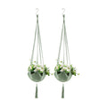 Shappy 2 Pack Boho Macrame Plant Hanger for Indoor