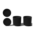 Veradek Mason Series Lima Planter - Round Planter for Indoor or Outdoor Porch/Garden | Made from Plastic-Stone