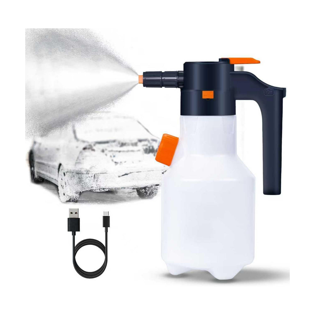 Electric Foam Sprayer,2L Pump Sprayer, Pressurized Sprayer with Charge for Home, Garden and Car Beauty and Cleaning