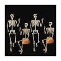 Znorso 4 Pack 24” Halloween Skeleton Decorations, 2FT Posable Full Body Hanging Skeleton with Movable Joints for Halloween Skeletons Decor Yard Patio Lawn Garden Skeleton Props (4, 24 in)