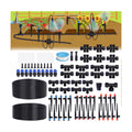 230FT Garden Irrigation System with 40 Nozzles & Emitters, Automatic Watering System with 1/2" & 1/4" Tube and Barbed