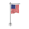 Koutemie 10FT In Ground Flag Pole Holder for Outside House for 3x5 Flags | Adjustable Flag Poles for 3x5 American