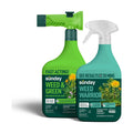 Sunday Pre & Post-Emergent Lawn Weed Killer & Greening Kit, 32oz 2-Pack | Organic Weed Warrior Kills Crabgrass