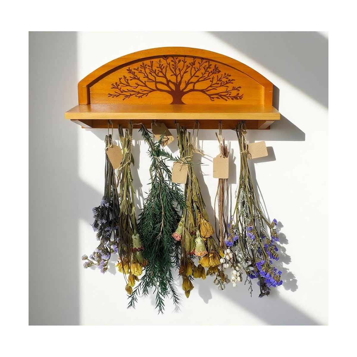 Tree of Life Herb Drying Rack,Floral Display Holder for Garden and Kitchen