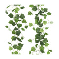 RECUTMS 2Pcs Artificial Grape Leaves Ivy Vine 5.9Ft Silk Green Leaf Garland