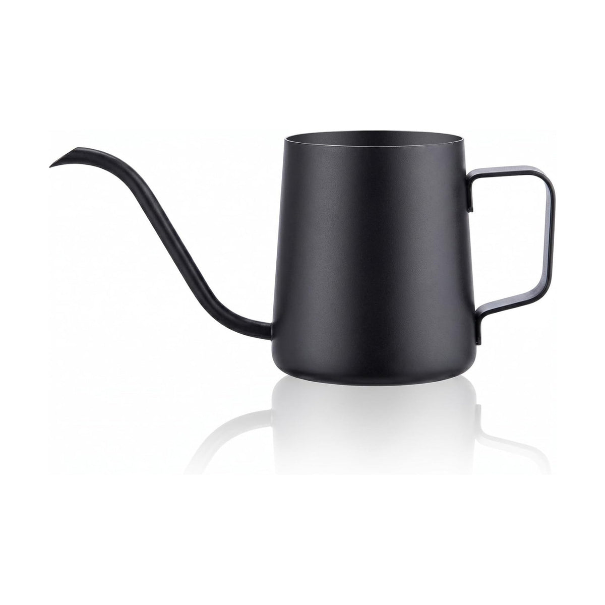 Doseno Black Watering Can, 12oz Stainless Steel, Long Spout and Handle