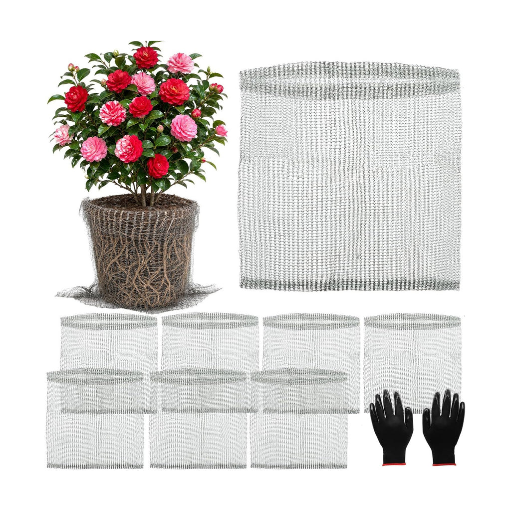8 Pcs Gopher Baskets, 15 Gallon Root Guard Gopher Proof Stainless Wire Steel Baskets, Metal Fruit Protection Bags