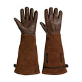Aegend Women’s Garden Gloves, Long Elbow Cuff Adjustable Strap, Sun & Dirt Protection, Cowhide Leather, Breathable