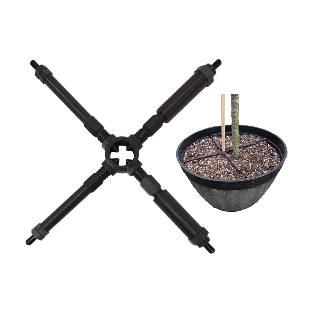 Adjustable Plant Stake Support Holder Brace for Potted Plants (XL). Adjusts from 16" to 26". Fits Stakes up to 1.25" in
