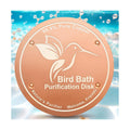 OICEME Bird Bath Purification Disc Pure Copper Outside Winter Solar Power Birdbath Hanging Bowl Deicer Cage Metal Deck Railing Glass Concrete Ceramic Stone Ground Water Birdhouse Gifts