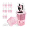12 Pack 2" Small Pink Self Watering Pots with Humidity Dome for Indoor Plants,Clear Seed Starter Cup,Tissue Culture
