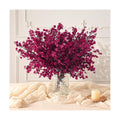 30 Pcs Baby Breath Flowers Artificial Bulk, Fake Fall Flowers, Burgundy