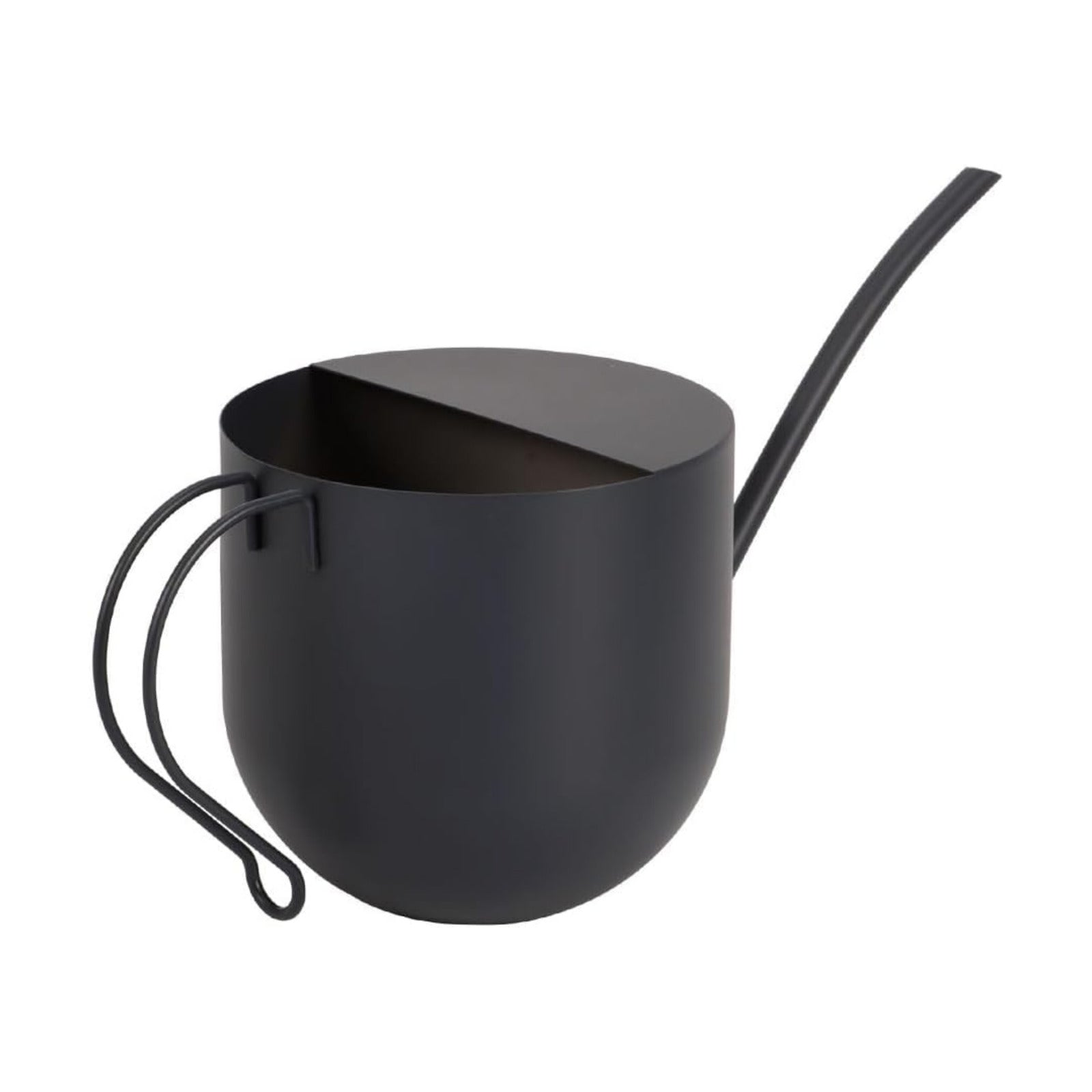 Dark Gray Watering Can 50oz Stainless Steel for Indoor Plants | Large-capacity long spout for precise watering, ideal