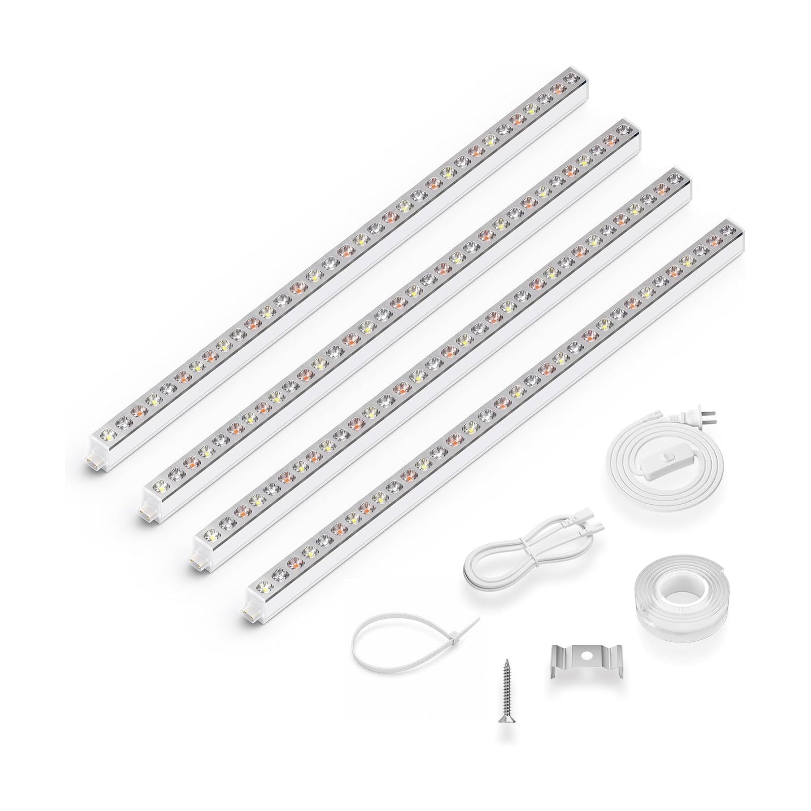 KingLED Grow Lights for Indoor Plants, Natural-Like 5000K Full Spectrum Plant Lights for Indoor Growing, 48W(4 X 12W)