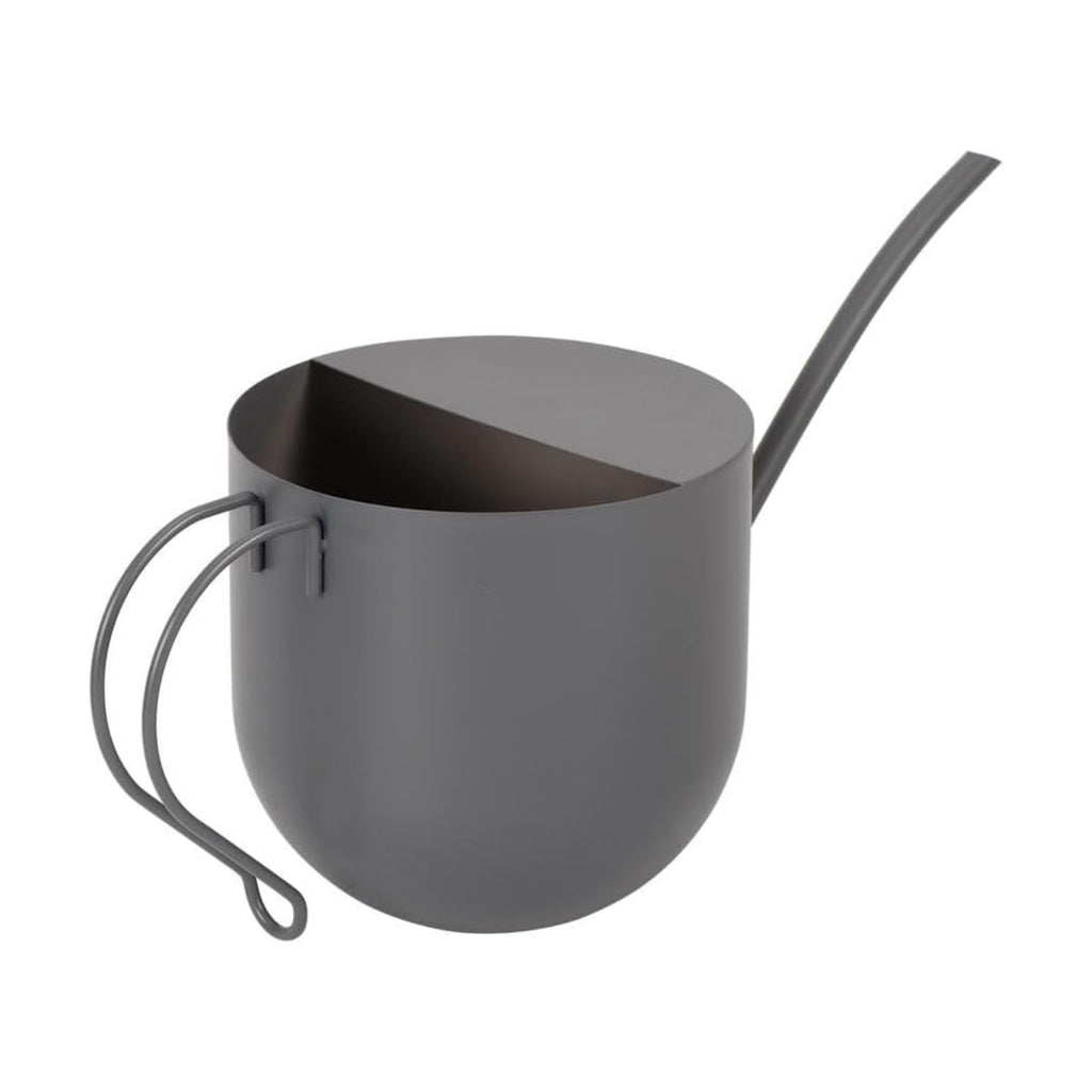 Gray Watering Can 50oz Stainless Steel for Indoor Plants | Comfortable ergonomic handle with leak-resistant design
