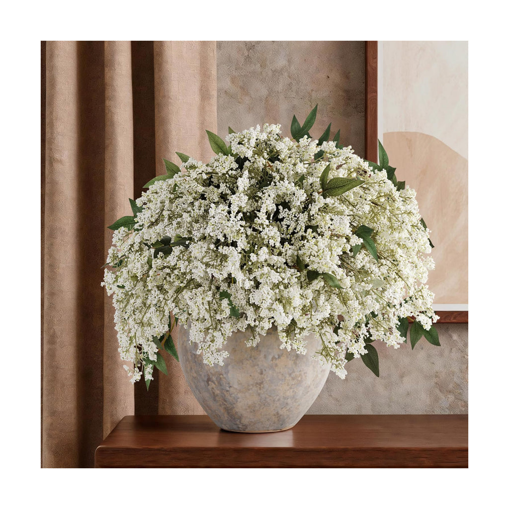 3 Pcs Artificial Berry Stem 36" Realistic Flowers Picks Branches Faux Stem Spray DIY for Holiday Seasonal Farmhouse Mantel DIY Home Decorations (White Green)