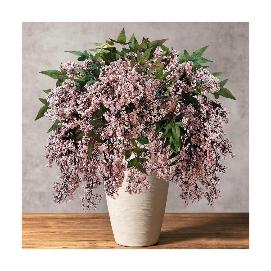 43 Inch Artificial Nandina Berry Stems for Vase Realistic Faux Berry Spray