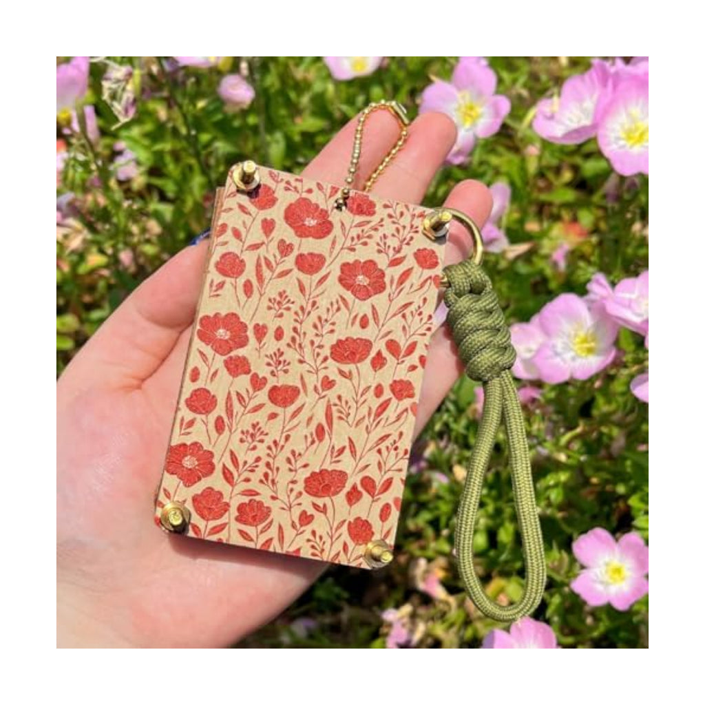 Happinit Mini Flower Press Kit, Pocket Flower Press Small, Miniature Flower Press, DIY Pressed Flower Plant Preservation Kit for Arts and Crafts Lovers