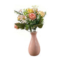 Small Ceramic Bud Vase Flower Vase Decorative Floral Holder(Pink)