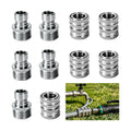 5 Pack Stainless Steel Garden Hose Quick Connect Fittings Set - Quick Connect Hose Fittings, Heavy-Duty 1/2" to 3/4"