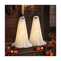 Halloween Light Up Ghost Decor 2 Pack - 63IN Witch Hat Outdoor Porch Decor