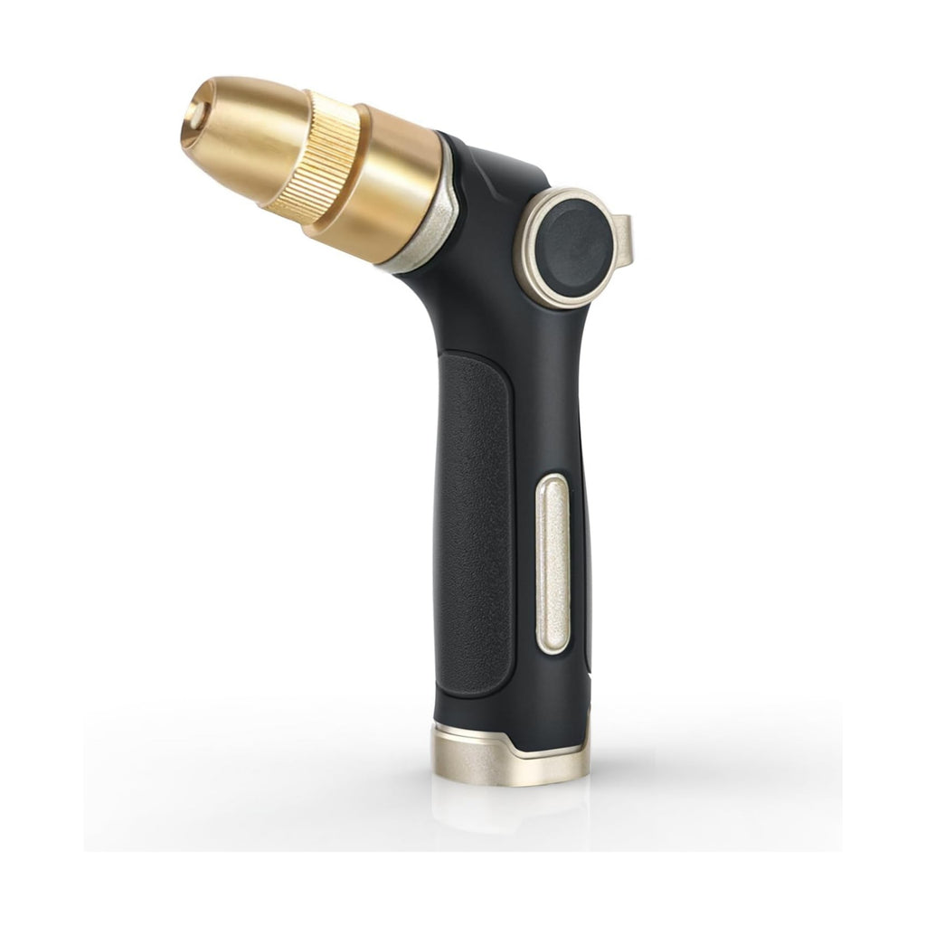 RESTMO Garden Hose Nozzle, Heavy Duty Water Hose Sprayer for Outdoor | Zinc Alloy Metal, Thumb Control, Precise Flow
