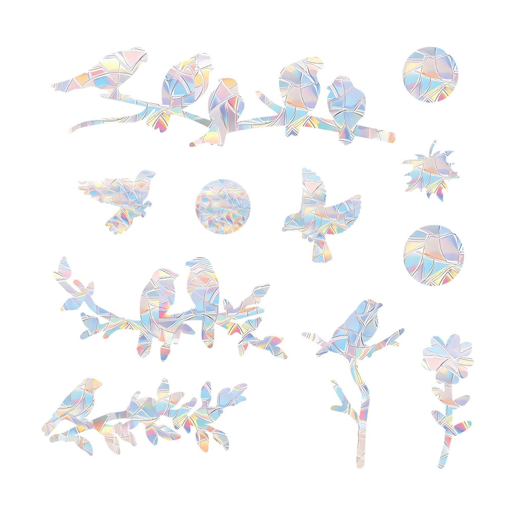 33 PCS Bird Window Strike Prevention Decals, Anti-Collision Window Stickers, Window Clings for Birds, Bird Decals to Prevent Birds from Hitting Windows, Glass Door Bird Safety Stickers