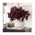 Thiccywoov 6 Pack Artificial Fall Maple Stems, Burgundy Leaf Picks for Vase