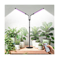 Full Spectrum Grow Light for Indoor Plants for Desk, Seedlings | Metal stand, height adjustable, remote control & wired