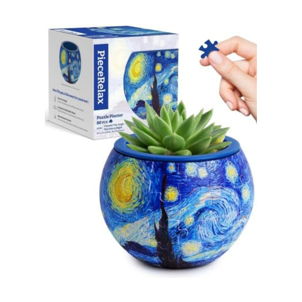 PieceRelax Unique 3D Puzzle Planter - 80 Plastic Pieces [K1153]