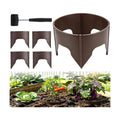 24 Pieces Planting Grow Rings, 7.8-15.16in Adjustable Round Plant Support Rings, Brown Plant Rings for Outdoor Plants –