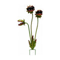 Whimsical Metal Garden Stake, 25-Inch Large Quirky Plant Sculpture, Handmade Garden Art, Durable Yard Decor for Flower