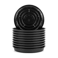 TRUEDAYS 20 Pack 8 Inch Plant Saucers Black Plant Saucers Flower Pot Plastic Drip Trays Excellent for Indoor & Outdoor Plants