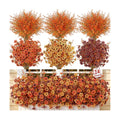 SHareconn 24Pcs Artificial Fall Flowers UV Resistant Fake Mums for Outdoors
