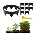 24 Pcs Adjustable Planting Grow Rings, Interlocking Garden Plant Rings, Spliceable Plant Circle Rings for Deep