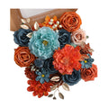 Floweroyal Artificial Flowers Fake Rose Flowers Dahlia with Stems for DIY Wedding Bridal Bouquets, Baby Shower, Floral Arrangement, Table Centerpieces, Home Decorations