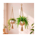 Shappy 2 Pack Boho Macrame Plant Hanger for Indoor