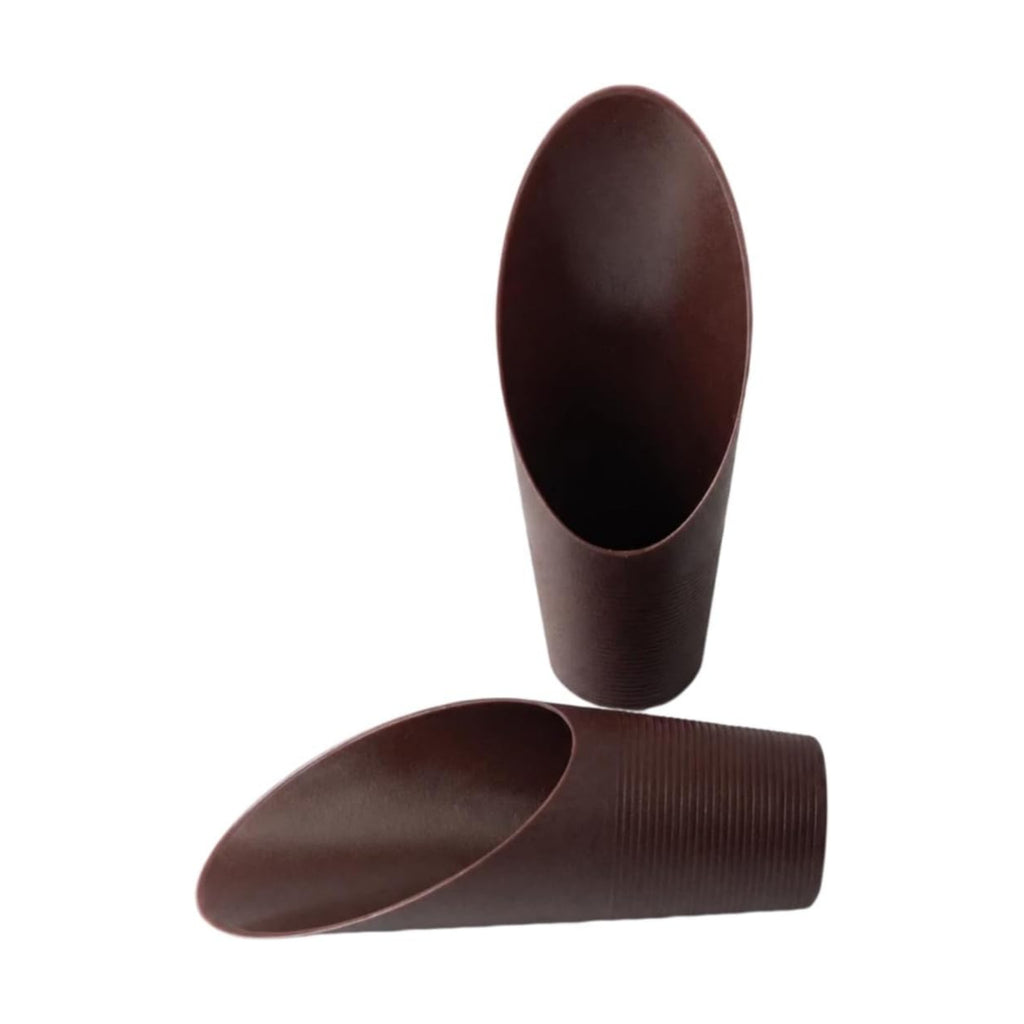 Bonsai Soil Scoops, Plastic Garden Soil Scoops, Garden Potted Plant Maintenance Succulent Planting Tools, Classic Durable, Ergonomic Grip -(1pc Brown)