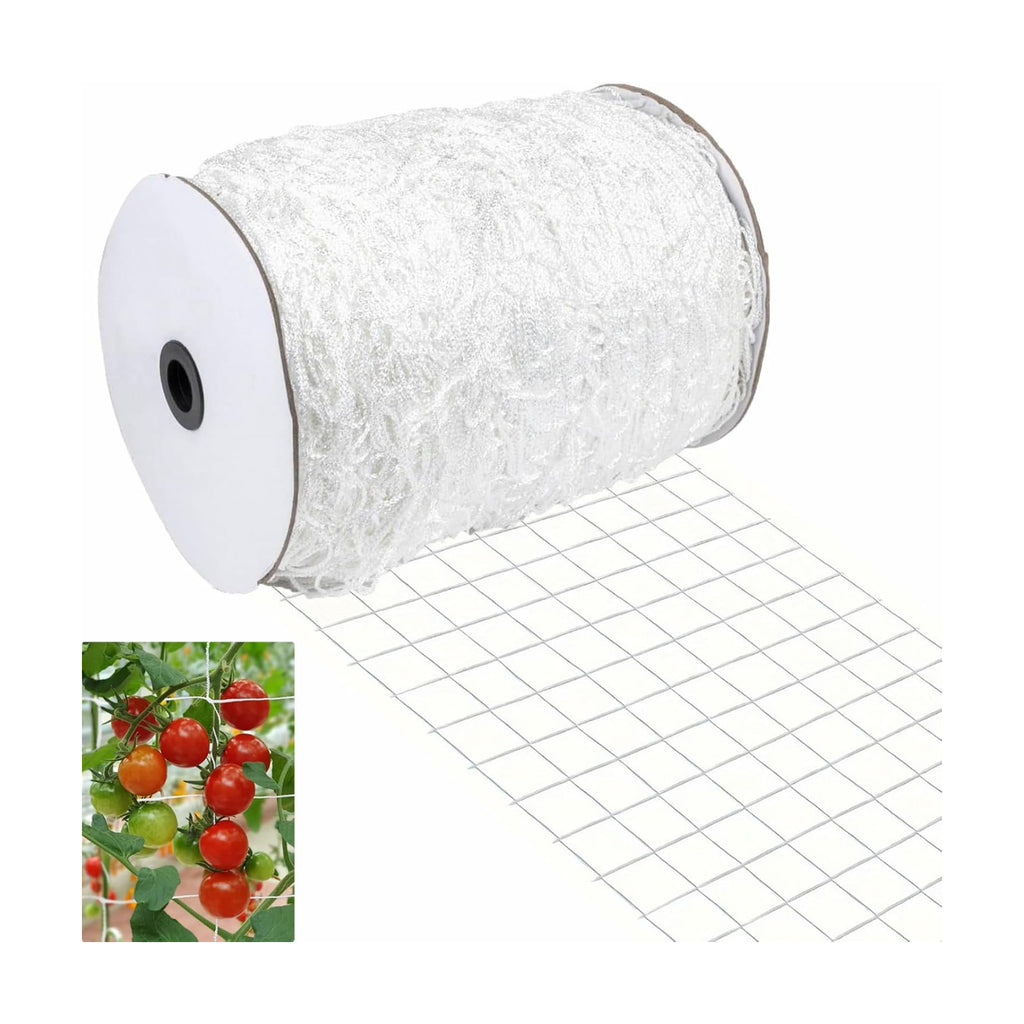 Garden Trellis Netting Roll 5x500ft 6inch Soft Mesh Nylon Heavy Duty Reinforced Garden Plant Support Trellis Net for