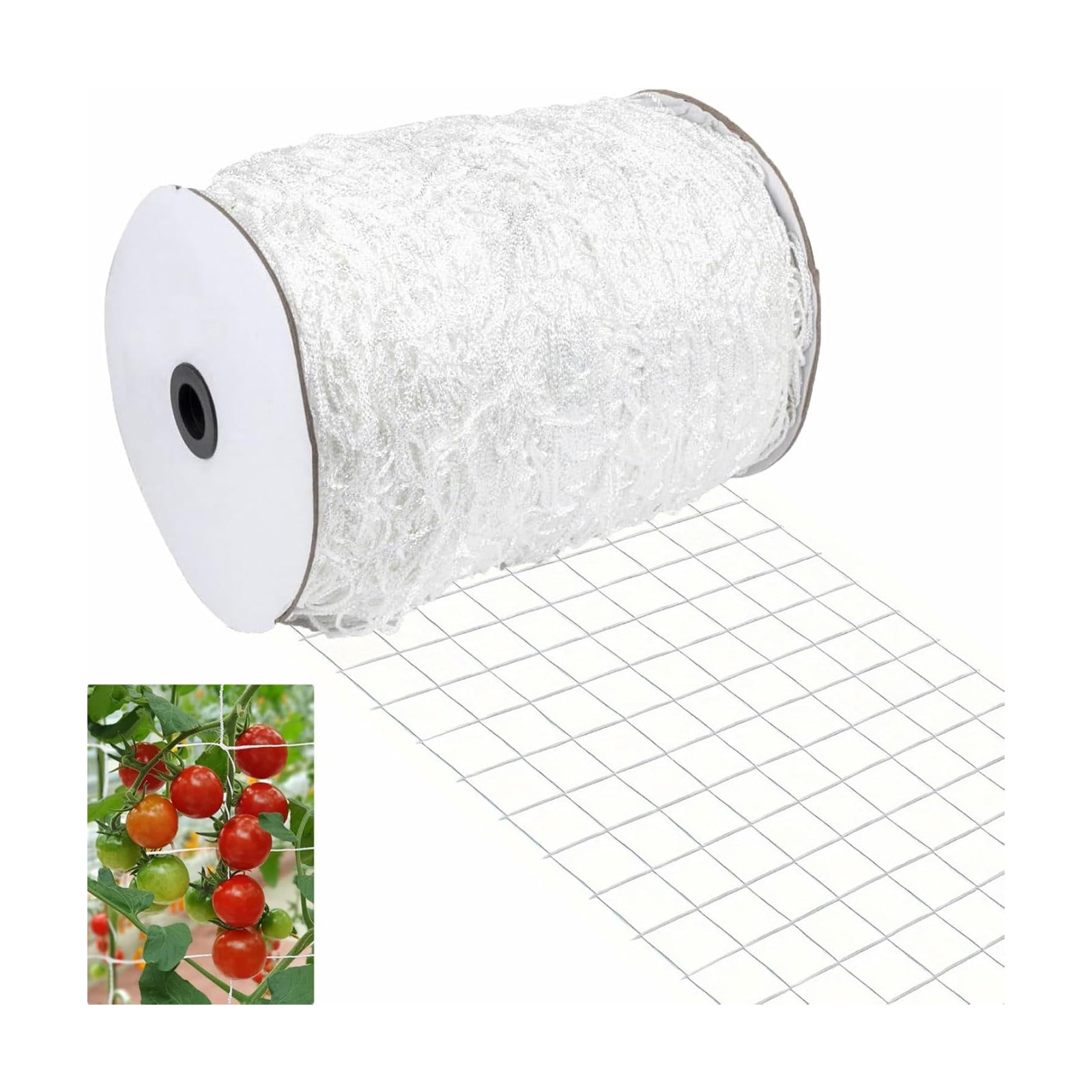Garden Trellis Netting Roll 5x500ft 6inch Soft Mesh Nylon Heavy Duty Reinforced Garden Plant Support Trellis Net for
